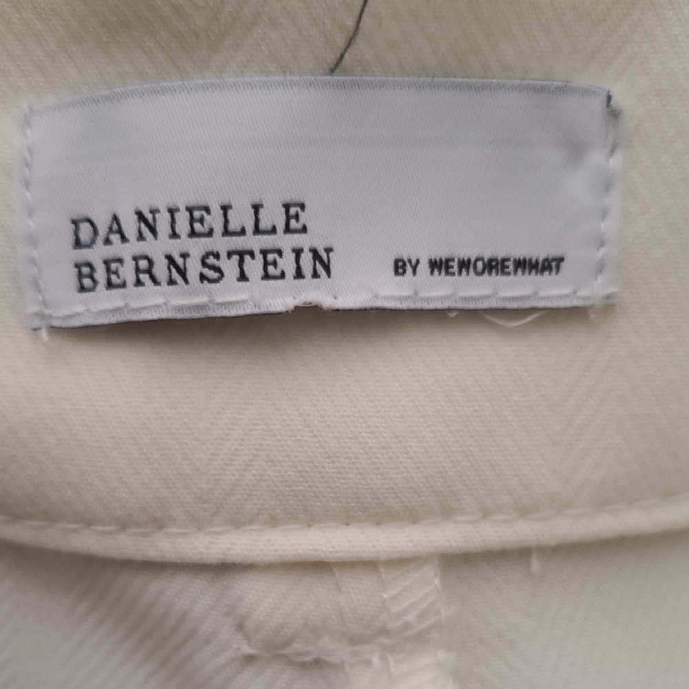 DANIELLE BERNSTEIN Green and Cream Women's Shorts - Picture 15 of 15